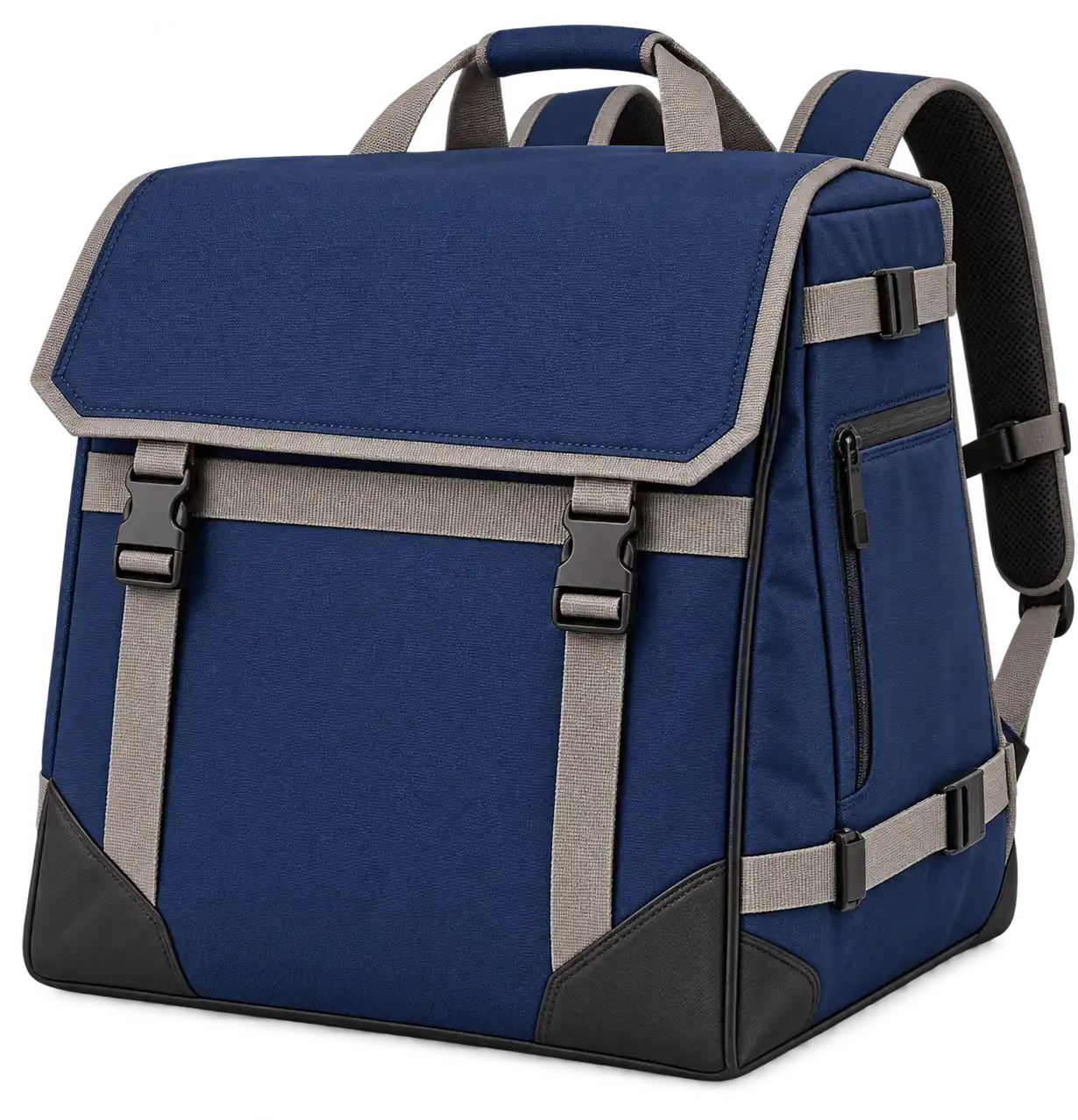 Navy Polyester Insulated Rider Delivery Bag — Warm grey