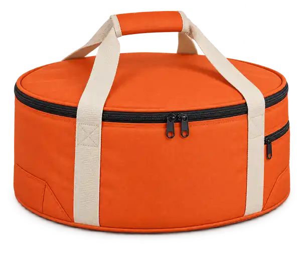 Bright Orange Polyester Thermal Pizza Delivery Bag