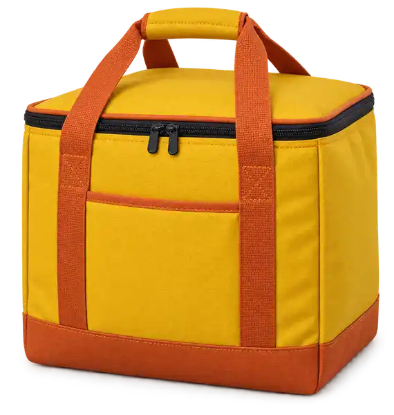 Golden Yellow Polyester Thermal Burger Delivery Bag