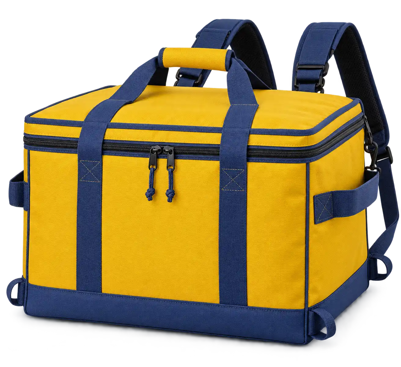 Golden Yellow Polyester Insulated Rider Delivery Bag — Slate blue