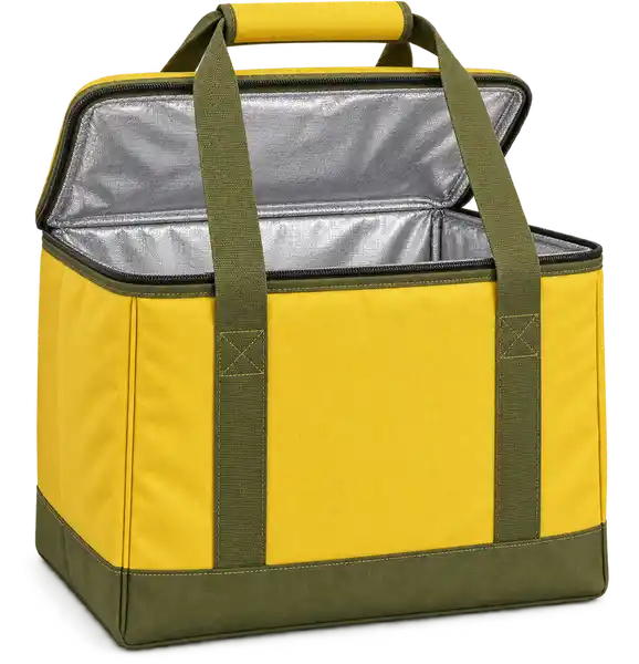 Lemon Yellow Polyester Thermal Food Delivery Bag