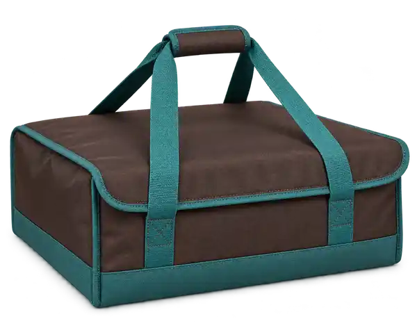Espresso Brown Polyester Thermal Pizza Delivery Bag