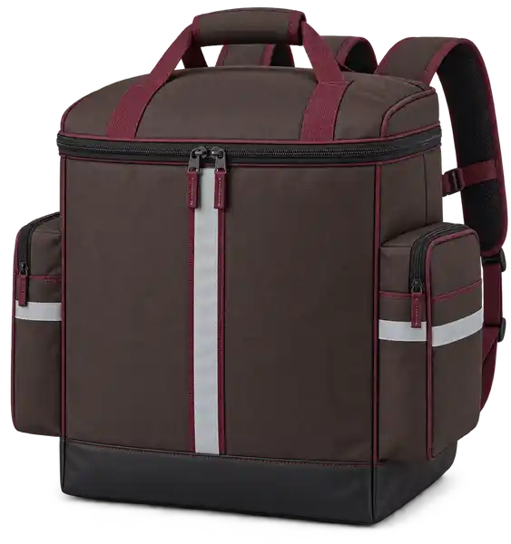Espresso Brown Polyester Insulated Rider Delivery Bag