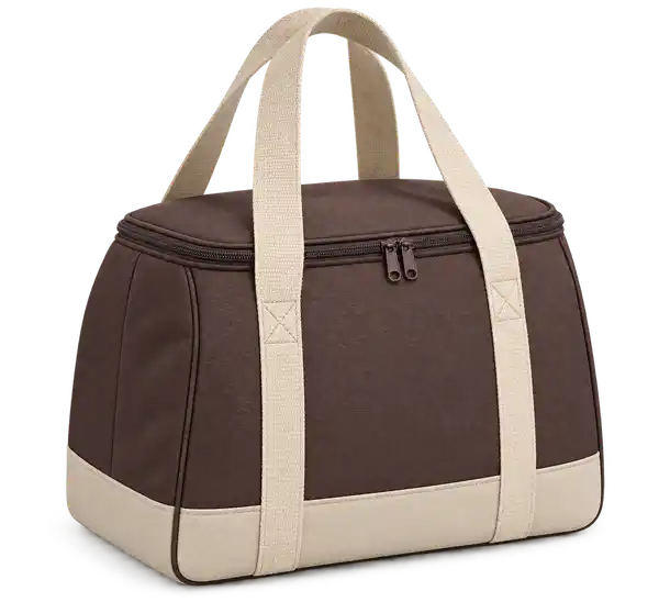 Chocolate Brown Polyester Thermal Burger Delivery Bag