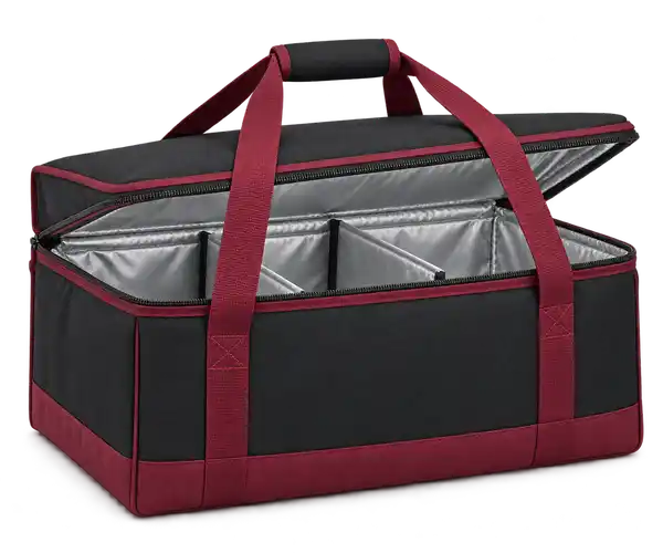 Black Polyester Thermal Burger Delivery Bag