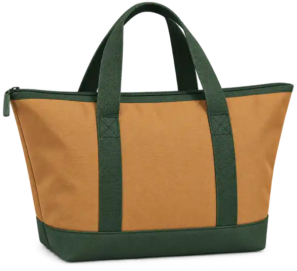 Ochre Tan Polyester Thermal Cooler Bag