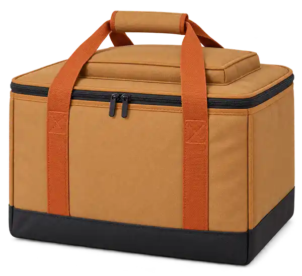 Ochre Tan Polyester Thermal Food Delivery Bag