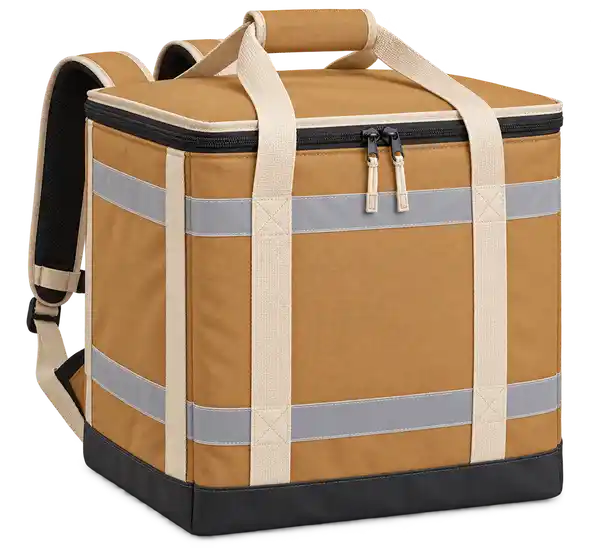 Ochre Tan Polyester Insulated Rider Delivery Bag