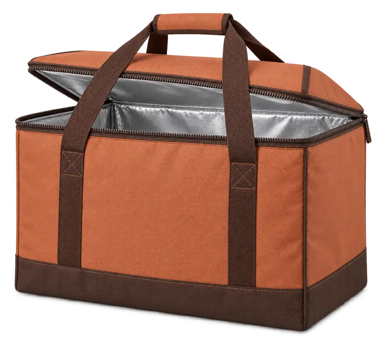 Terracotta Polyester Thermal Food Delivery Bag — Chocolate brown