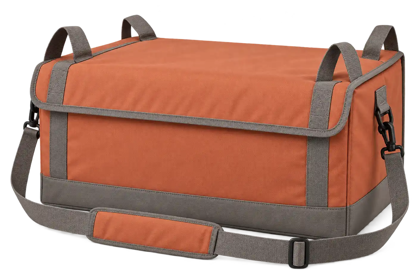Terracotta Polyester Thermal Pizza Delivery Bag — Warm grey