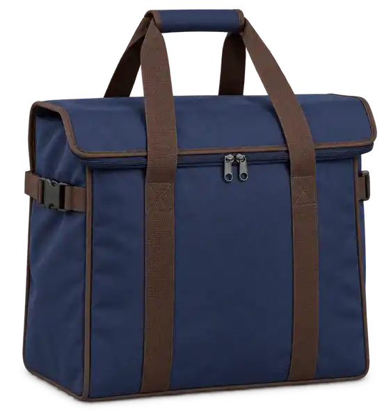 Deep Navy Polyspun Canvas Thermal Food Delivery Bag
