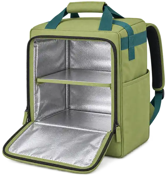 Pale Olive Green Polyspun Canvas Insulated Rider Delivery Bag