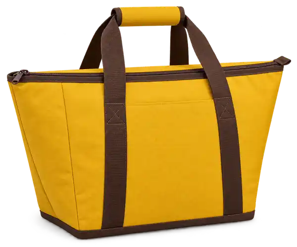 Golden Yellow Polyspun Canvas Thermal Cooler Bag