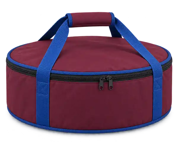 Burgundy Polyspun Canvas Thermal Pizza Delivery Bag