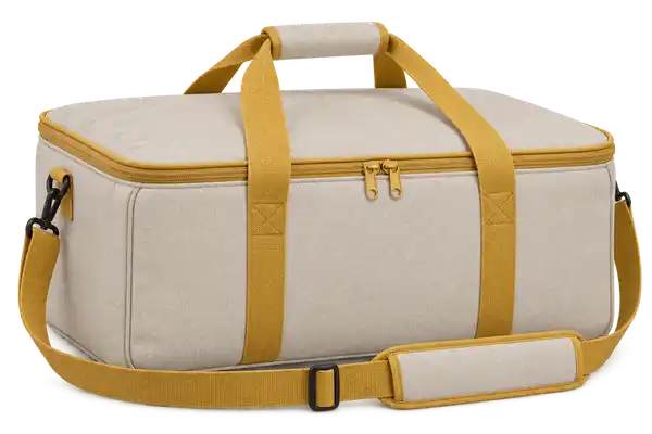 Ivory Stone Polyspun Canvas Thermal Pizza Delivery Bag