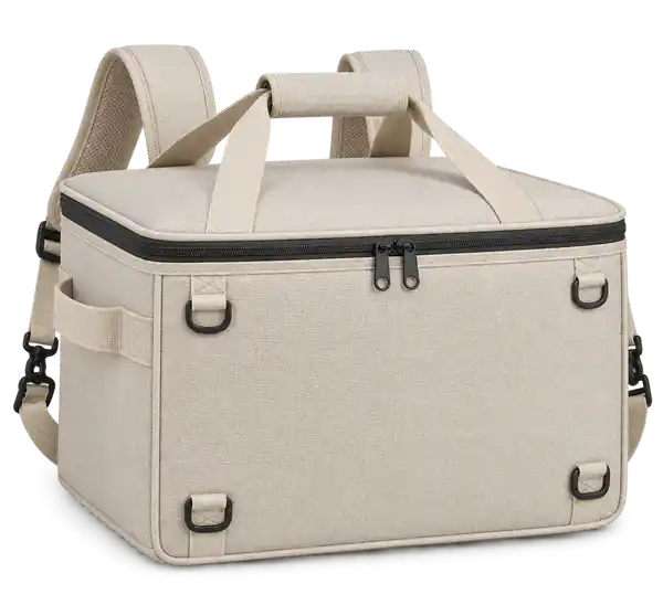 Ivory Stone Polyspun Canvas Insulated Rider Delivery Bag