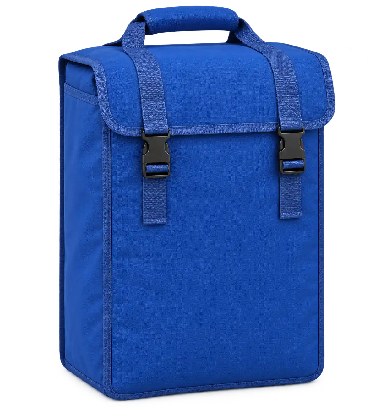Royal Blue Polyspun Canvas Thermal Burger Delivery Bag — Slate blue