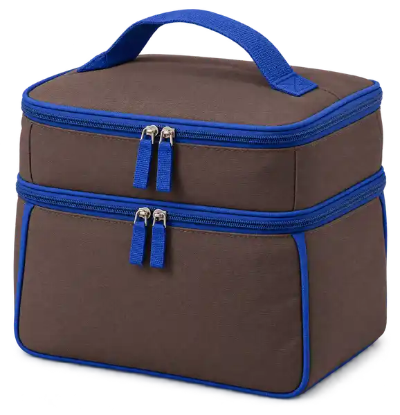 Chocolate Brown Polyspun Canvas Thermal Cooler Bag