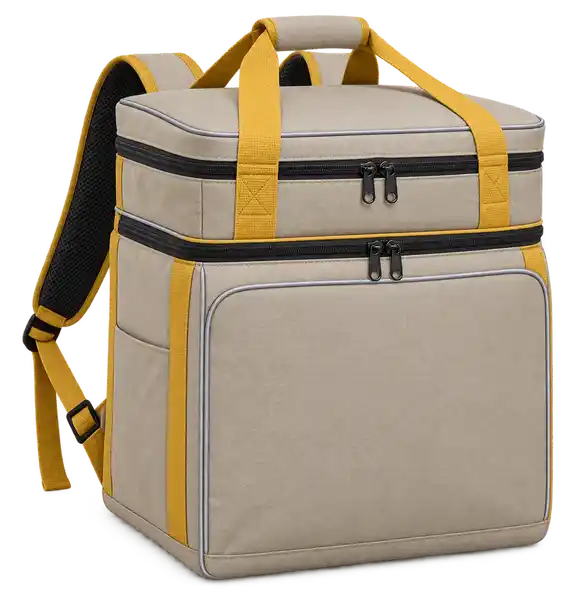 Warm Greige Polyspun Canvas Insulated Rider Delivery Bag