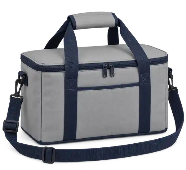 Light Cool Grey Solution-Dyed Polyester Thermal Cooler Bag