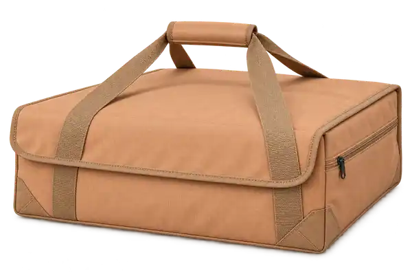 Warm Camel Solution-Dyed Polyester Thermal Pizza Delivery Bag