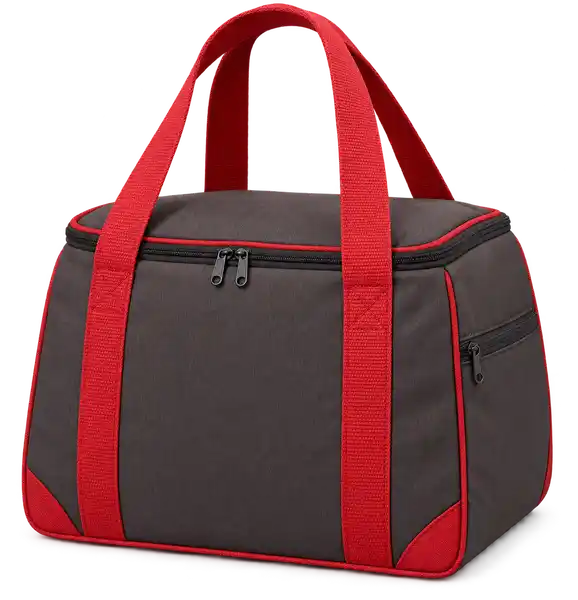 Dark Chocolate Charcoal Solution-Dyed Polyester Thermal Burger Delivery Bag