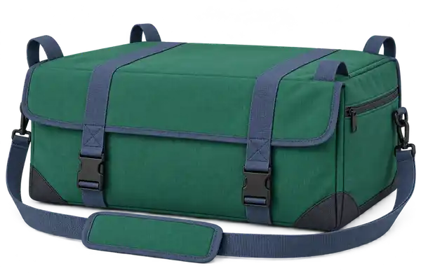Emerald Green Solution-Dyed Polyester Thermal Pizza Delivery Bag