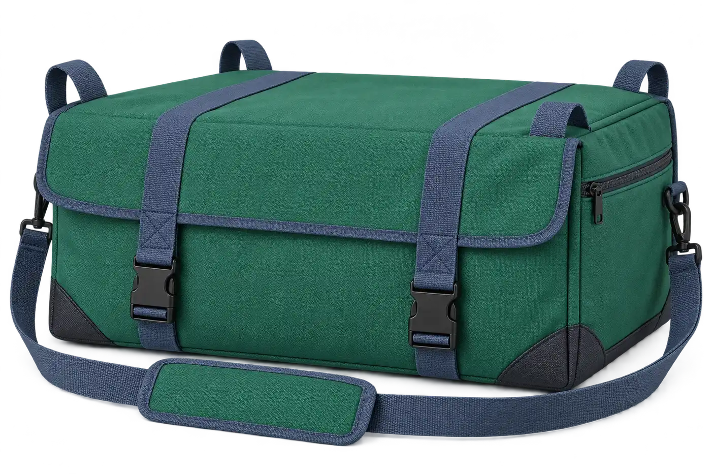 Emerald Green Solution-Dyed Polyester Thermal Pizza Delivery Bag — Slate blue