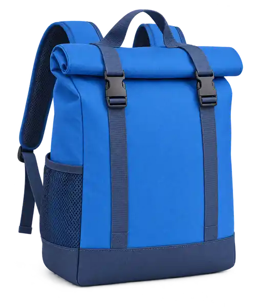 Bright Blue Solution-Dyed Polyester Thermal Cooler Bag