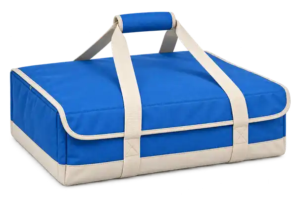Bright Blue Solution-Dyed Polyester Thermal Pizza Delivery Bag