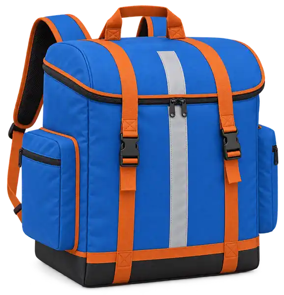 Bright Blue Solution-Dyed Polyester Insulated Rider Delivery Bag
