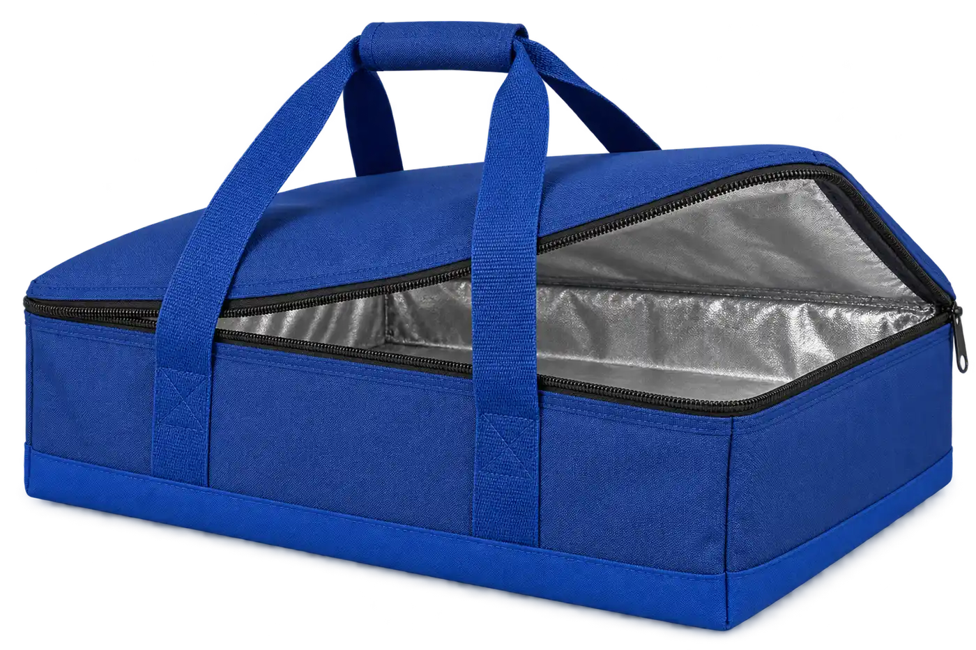 Royal Blue Solution-Dyed Polyester Thermal Pizza Delivery Bag — Cobalt blue