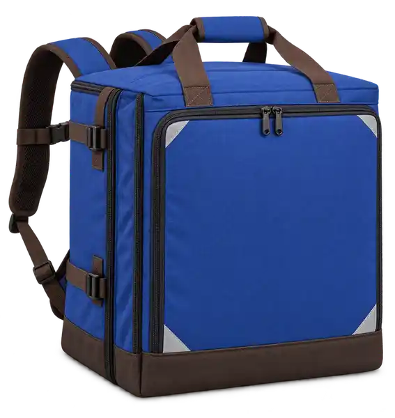 Royal Blue Solution-Dyed Polyester Insulated Rider Delivery Bag