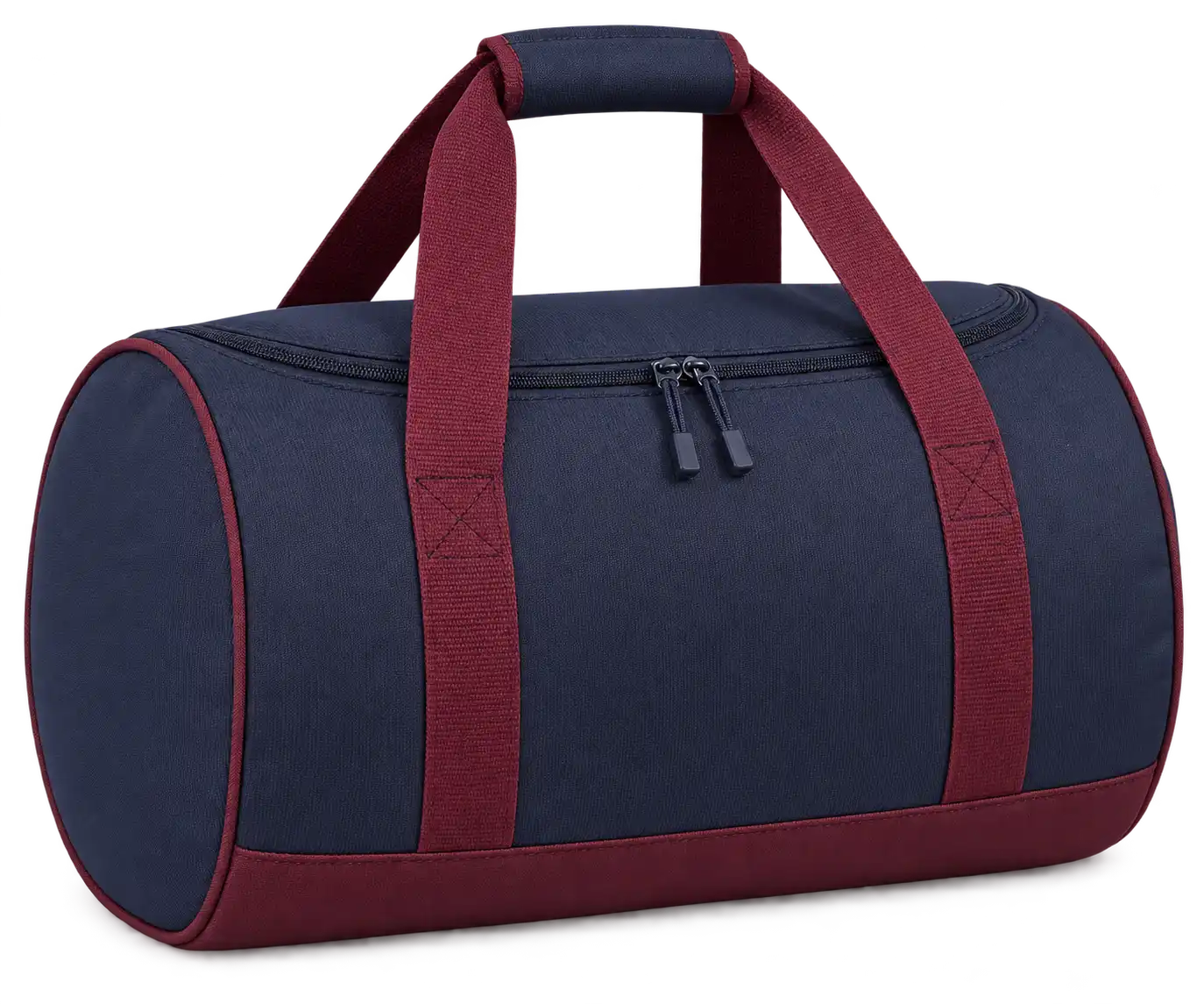 Deep Navy Solution-Dyed Polyester Thermal Cooler Bag — Burgundy