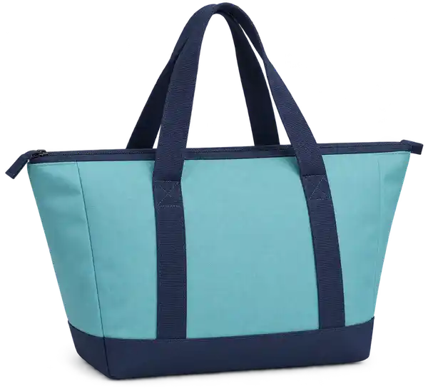 Soft Turquoise Solution-Dyed Polyester Thermal Cooler Bag
