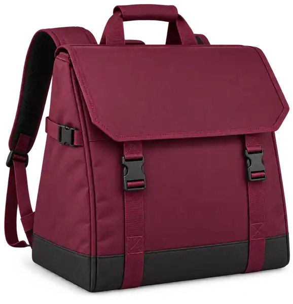Burgundy Solution-Dyed Polyester Insulated Rider Delivery Bag