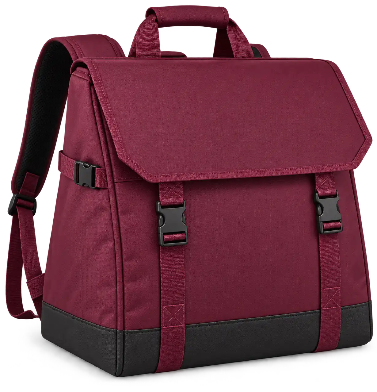 Burgundy Solution-Dyed Polyester Insulated Rider Delivery Bag — Burgundy