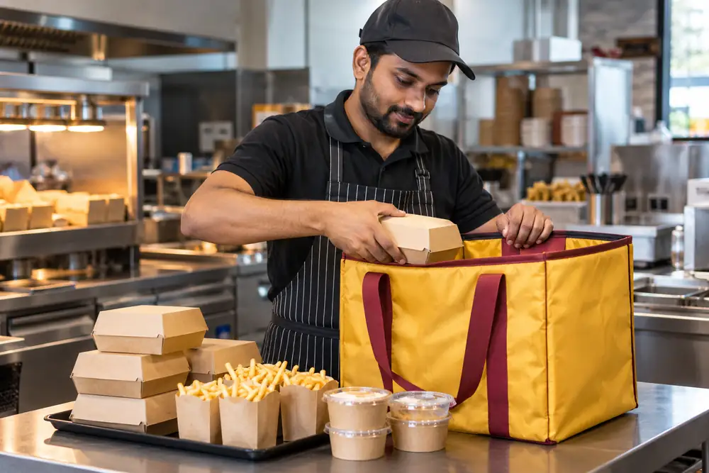 Burger Delivery Bags for UAE Restaurants — custom thermal bags supplied from Sharjah