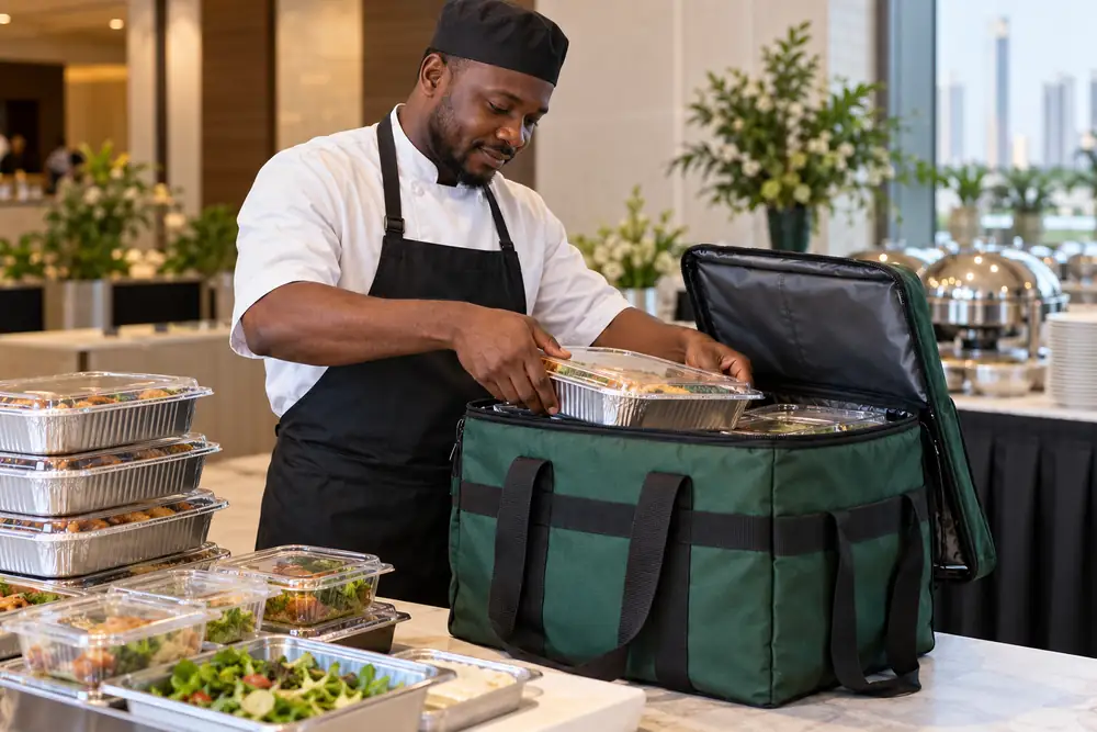 Insulated Catering Delivery Bags in the UAE — custom thermal bags supplied from Sharjah