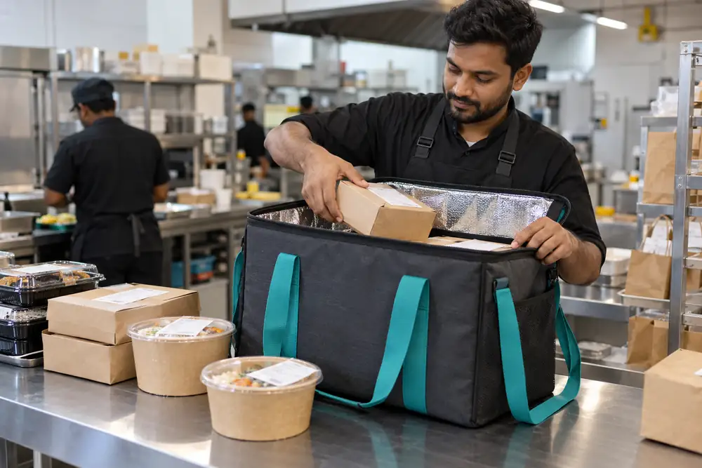 Cloud Kitchen Delivery Bags for UAE Food Brands — custom thermal bags supplied from Sharjah