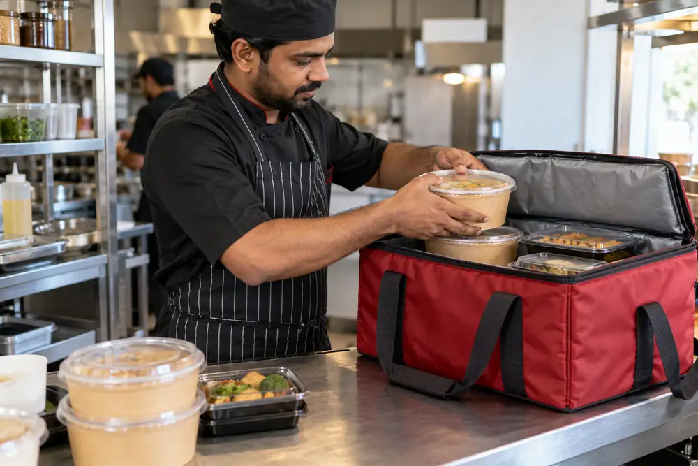 Restaurant Food Delivery Bags in the UAE — custom thermal bags supplied from Sharjah
