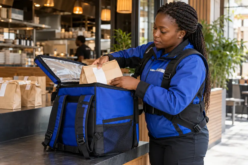 Rider Delivery Backpacks for UAE Fleets — custom thermal bags supplied from Sharjah