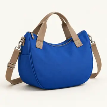 Royal Blue D600 Oxford Crescent Picnic Thermal Cooler Bag