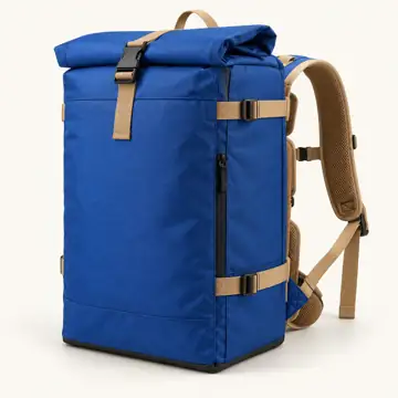 Royal Blue D600 Oxford Slim Roll Top Insulated Rider Delivery Bag