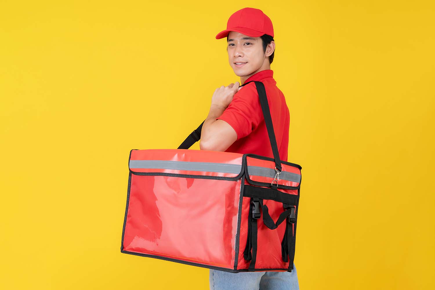 food delivery boy bag